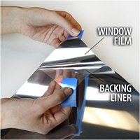 Película Reflectante Plateada Unidireccional NANOSUN para Ventanas, Control de Calor, Anti-UV, Autoadhesiva, Decorativa, Cubierta de Vidrio PET, 5 Años de Garantía