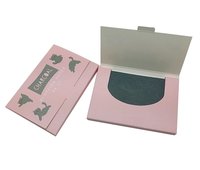 Kertas wajah minyak alami kertas penyerap minyak 100 lembar dengan arang bambu Makeup ramah untuk perawatan wajah