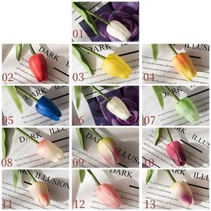 Plante artificielle <span class=keywords><strong>de</strong></span> simulation <span class=keywords><strong>de</strong></span> fleur <span class=keywords><strong>de</strong></span> <span class=keywords><strong>tulipe</strong></span> à tête unique, mini-<span class=keywords><strong>tulipe</strong></span> artificielle pour la décoration intérieure - Product Image 2