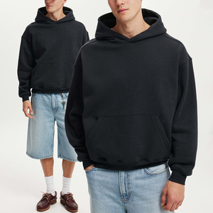 KingSen Custom Embroidered Logo Knitted Cotton Autumn Streetwear Hoodie <b>for</b> <b>Men</b> Breathable Eco-Friendly Fabric Y2K Loose Fit - Product Image 2