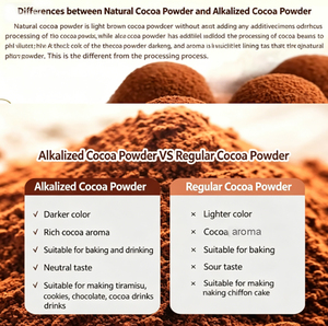 Poudre de cacao alcalinisée de haute qualité, faible en gras, <span class=keywords><strong>soluble</strong></span>, rouge brun foncé, pour boissons au <span class=keywords><strong>chocolat</strong></span> <span class=keywords><strong>chaud</strong></span>, pâtisseries et desserts - Product Image 2
