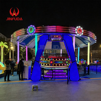 Trampolino Bungee Rotante per 20 Giocatori con Luci LED e Musica per Bambini, Attrezzatura per Parchi Divertimento Interni ed Esterni a Prezzo di Fabbrica