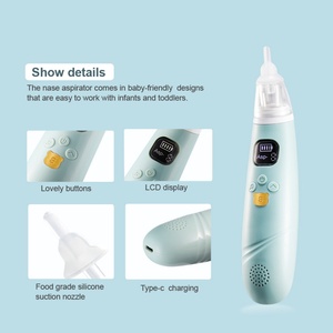 Private Label Adult Baby Newborn Nose Suction Cleaner <b>Smart</b> Sucker Electric Newborn Portable Baby Nasal Aspirator Suction Device - Product Image 3