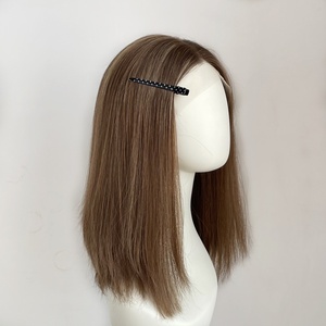 Peluca de encaje para mujer, estilo judío, color marrón oscuro, a la moda - Product Image 1