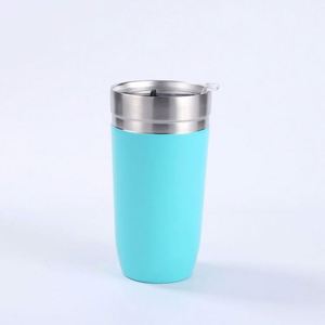 Custom Logo 500ml Double-Wall Vacuum <b>Insulated</b> Stainless Steel Transparent Lid Direct-Drink Outdoor Car-Mounted Coffee <b>Mug</b> - Product Image 5