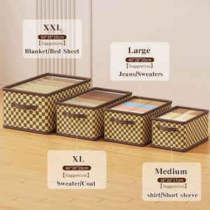 Nueva Caja de Almacenamiento de Ropa de Tela Oxford, Organizador de Ropa para Armario, Caja de Almacenamiento de Ropa Grande y Resistente - Product Image 3