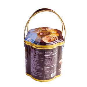 Tùy chỉnh bao bì hạnh nhân Pastry-Nâu thiếc kiều mạch <span class=keywords><strong>Cracker</strong></span> tự nhiên căng phồng lúa mì thins bánh mặn đồ ăn nhẹ và quà tặng - Product Image 6