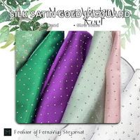 Tissu Jacquard en Soie Satinée Argentée, Mousseline de Soie, Fil Doré Lurex Fluorescent, Extensible, 97% Polyester, 3% Spandex, Strass, Séchage Rapide, Respirant