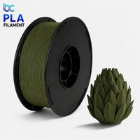 Filamen PLA Becreative Factory Direct 1.75mm 1kg Gulungan Warna Dasar Dukungan Logo OEM Cetakan Bahan Habis Pakai Printer 3D