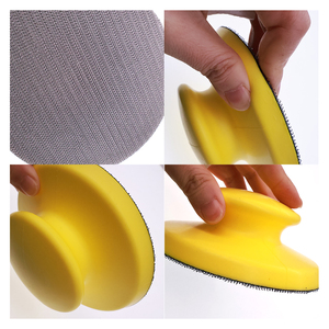 5 pouces 125mm crochet et boucle tampon <span class=keywords><strong>de</strong></span> ponçage <span class=keywords><strong>manuel</strong></span> blocs PU mousse <span class=keywords><strong>bloc</strong></span> <span class=keywords><strong>de</strong></span> ponçage à la main pour outils abrasifs disque polissage meulage - Product Image 2