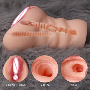 Tienda de adultos, venta al por mayor, masturbadores anales Tpe, látex masculino, Juguetes sexuales de doble canal, masturbación, copa de avión, masturbación masculina para hombre