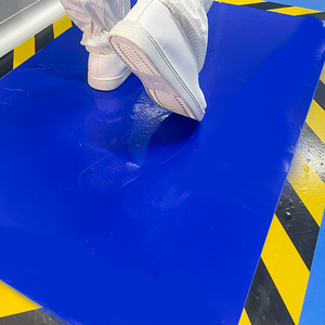 แผ่นรองพื้นกันฝุ่นแบบใช้แล้วทิ้ง สีฟ้า ผลิตจากพลาสติก PE สำหรับห้องปลอดเชื้อ ควบคุมฝุ่นละออง สำหรับ<span class=keywords><strong>รองเท้า</strong></span>บาสเกตบอล - Product Image 6