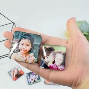 Regalos Fotográficos <span class=keywords><strong>Personalizados</strong></span> Creativos, Adhesivo para Refrigerador, Cuadrado, Redondo, Cristal, Cabujón, Decoración para Refrigerador, Imán Personalizado - Product Image 6