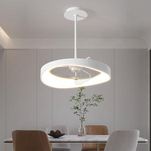 Ventilador de techo con control remoto RF para decoración de interiores, moderno Motor de CC de madera contrachapada de 3 hojas, ajuste de tiempo natural y sencillo - Product Image 1