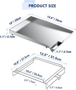 Không dính lò nướng bằng thép không gỉ an toàn bền dễ dàng làm sạch bếp bakeware khay nướng lớn để nấu nướng và nướng - Product Image 4