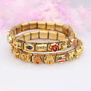Cadenas de Eslabones de Acero Inoxidable con Dijes Italianos para Joyería, Dijes de Aleación para Marcar Joyas, Regalo para Mujer, Accesorios Modulares DIY - Product Image 1