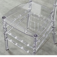 Fabricant Offre Spéciale mariage salle à manger chaise de banquet transparente en acrylique mobilier d'hôtel pour chaise de banquet en stock