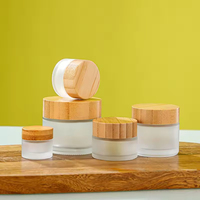 Pot cosmétique en verre dépoli de qualité supérieure, flacon en verre pour crème pour la peau, récipient cosmétique en verre
