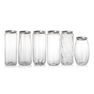 250 Ml 350 Ml 400 Ml 500 Ml 650 Ml 750 Ml Cao Trong Suốt Soda Có Thể <span class=keywords><strong>PET</strong></span> Nhựa Có Thể Với Nhôm Dễ Dàng Mở Nắp - Product Image 5