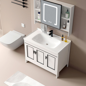 Solución de almacenamiento para baño Atractivo visual moderno Integridad estructural y requisitos de cuidado simples Tocador de baño - Product Image 2