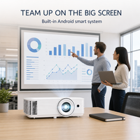 Projecteur de conférence sans fil intelligent Android AF620a 1080P 4300 lumens double