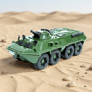 Jouet de véhicule blindé militaire pour enfants, modèle de char d'assaut en plastique TB-004, sac en filet pour jeu de combat d'imitation - Product Image 3