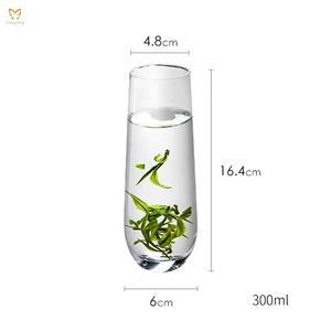 แก้วดื่มทรงลูกบอลสูง300มล. แก้วแชมเปญแบบไม่มีก้านแก้วไวน์สำหรับงานแต่งงาน - Product Image 6