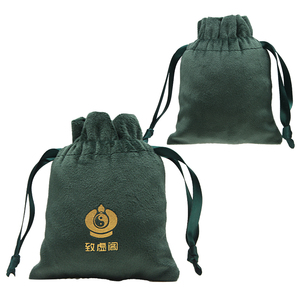 OEM Soft Touch Flannel Jewelry Pouch for Travel Gift Packaging Earrings Necklaces Rings <b>Bracelets</b> - Product Image 1