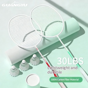 Raquette de <span class=keywords><strong>badminton</strong></span> <span class=keywords><strong>double</strong></span> <span class=keywords><strong>en</strong></span> fibre de carbone personnalisée pour adultes, entraînement familial à domicile, lot de 2 - Product Image 2