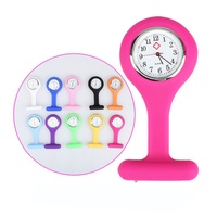 Montre électronique de poche en silicone numérique portable en gros, clip-on, poche, silicone, FOB, infirmière