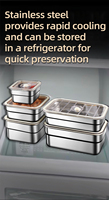 Ensemble de boîtes de conservation alimentaire en acier inoxydable 316, hermétiques, pour réfrigérateur, micro-ondes, cuisine