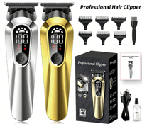 Tondeuse à cheveux électrique à affichage numérique, batterie 1000 mAh, charge en 1 à 3 heures |   Vente en gros transfrontalière pour usage domestique et professionnel en salon