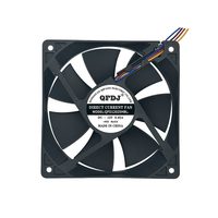 Ventilateur axial de refroidissement à basse vitesse 12V 24V 48V, 4 fils, 120*120*25mm, DC12025LBL, fourni par l'usine