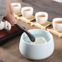 Vente en gros, protection de l'environnement, logo personnalisé, accessoires de café à thé, tuyau en cuivre en bambou, pince en bambou