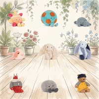 Nouvelle Arrivée Style Britannique Version Haute Animal en Peluche en Coton PP Super Doux avec Base Lestée en Forme de Bouée de Sauvetage Anti-Stress Été