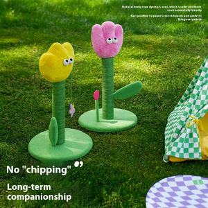 Poste Rascador para Gatos Tulip, Resistente al Desgaste, Tabla Rascadora Antideslizante, Juguete para Gatos Resistente a Arañazos, Suministros de Movimiento Interactivo - Product Image 4