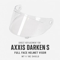 Lensa Pengganti Pelindung Visor Helm Clear Smoke Iridium untuk Helm Full Face AXXIS DARKEN S
