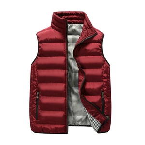 <span class=keywords><strong>Chaleco</strong></span> acolchado estampado frontal cremallera sin mangas estilo inglés personalizado para <span class=keywords><strong>hombre</strong></span> para trajes <span class=keywords><strong>de</strong></span> invierno - Product Image 5
