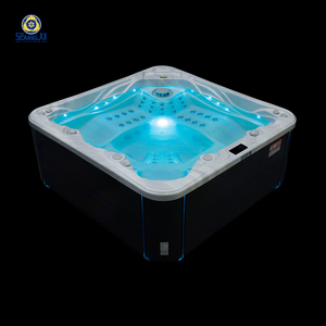 Fabricante de China Piscina de spa de acrílico al aire libre 5 personas Whirlpool portátil con 3 bombas de masaje Bañera de hidromasaje - Product Image 1