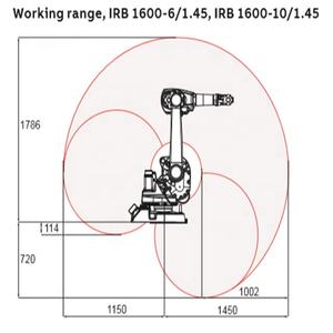 Brazo Robótico para Pintura por Pulverización de 6 Ejes IRB 1600, <span class=keywords><strong>Robot</strong></span> Industrial Comparativo para Pintura de Automóviles con Riel Lineal - Product Image 4