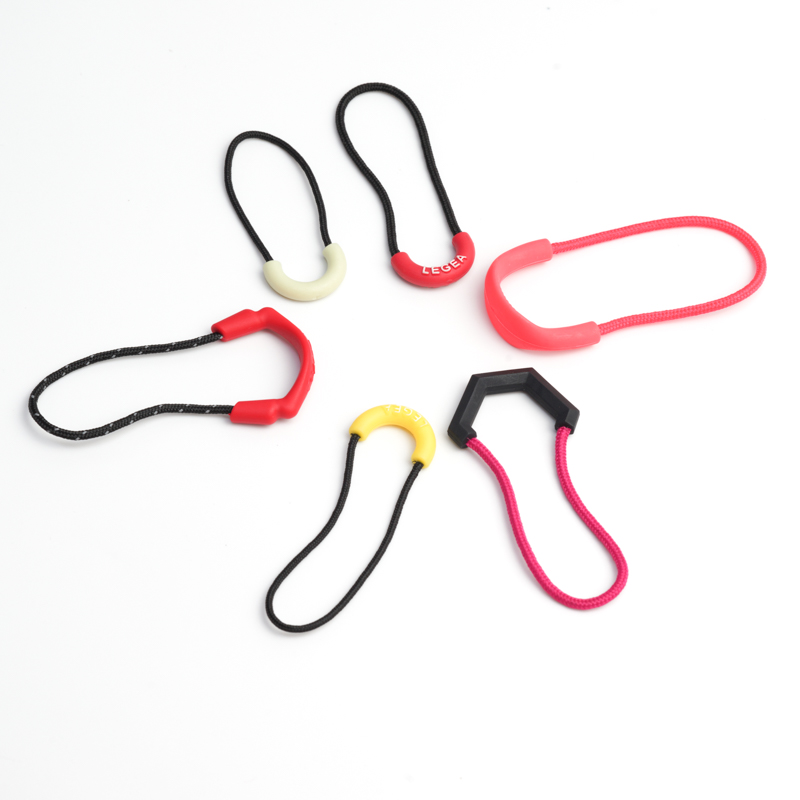 Блестящая кожа нейлон багаж Высокое качество молния логотип puller прозрачная Резиновая лента нейлон