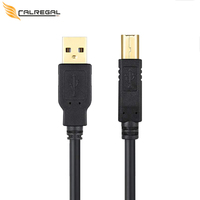 Cable de Carga USB 2.0 AM a BM para Impresora, Transferencia de Datos para Impresora y Computadora, 1.5m, Negro