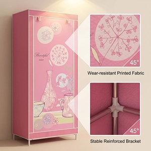 Organizador de Ropa Portátil de Diseño Moderno <span class=keywords><strong>con</strong></span> Estructura Resistente, <span class=keywords><strong>Armario</strong></span> de Almacenamiento Tipo C para la Familia - Product Image 3