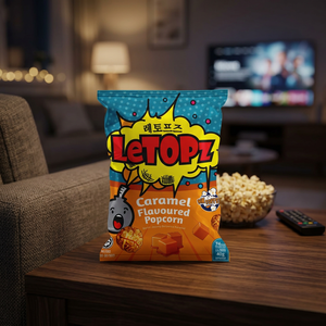 Palomitas de Maíz Dulces con Caramelo en Lata de 50g, Snack de Maíz Inflado a Granel para Venta al por Menor y al por Mayor - Product Image 2