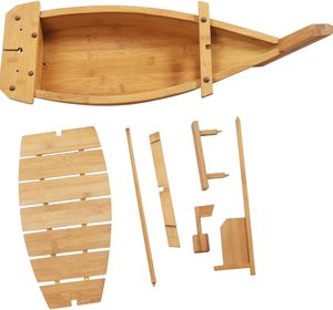 Bandeja para servir <span class=keywords><strong>Sushi</strong></span> Sashimi de bambú madera de pino japonés Extra Grande para <span class=keywords><strong>restaurante</strong></span> - Product Image 4