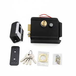 Serrure électrique de jante étanche IP66 pour extérieur avec bouton-poussoir et plaque de <span class=keywords><strong>recouvrement</strong></span>, ensemble de serrures électroniques pour portail et <span class=keywords><strong>porte</strong></span>, fabricant chinois - Product Image 1