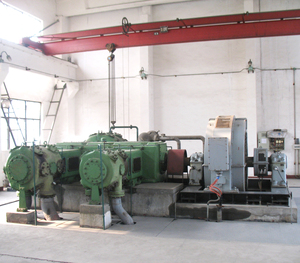 Compresseur d'air/azote horizontal sans huile 617/618N à mouvement alternatif, pompe à moteur fixe avec PLC, neuf - Product Image 3