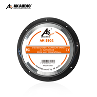 Caisson de basses à panier en aluminium AK-S802 de 8 pouces avec design ventilé Caisson de basses de 500W RMS double 4 ohms