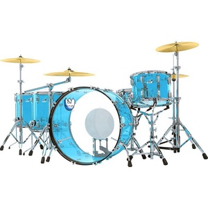 Youyizuo Factory Custom Full Size Bass Drum Sets Colored Acrylic <span class=keywords><strong>Tube</strong></span> Drum Shell <span class=keywords><strong>Plexi</strong></span> Glass Rack Floor Kick Tom Snare Drum Set - Product Image 1