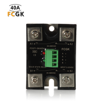 Sakelar Independen Relay Solid State Miniatur 2 Kutub 40A 480V Multi Output Beban Kontak Daya Tinggi DC-AC Sirkuit Ganda Tertutup
